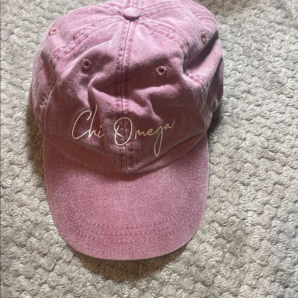 Adams Mauve Baseball Cap with Eiffel Tower Detail